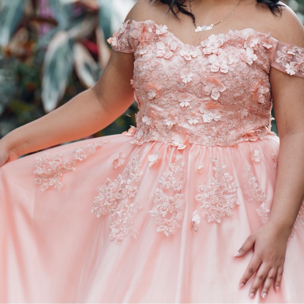 Quinceañera Dress- Formal gown-Blush Pink-PETTICOAT INCLUDED